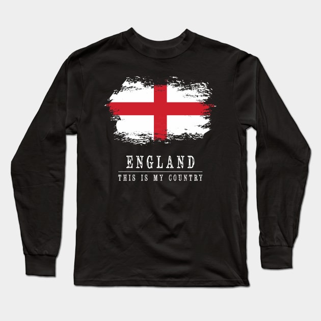 England Long Sleeve T-Shirt by C_ceconello